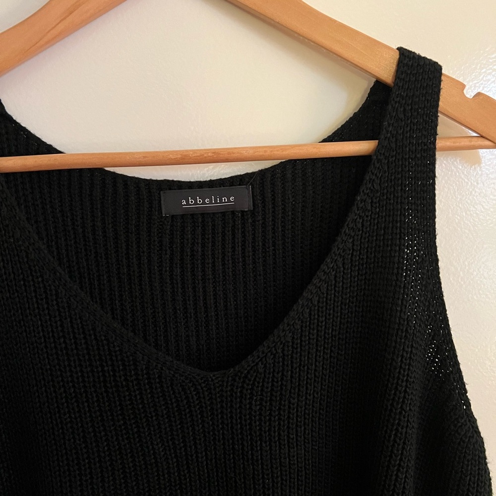 Abbeline Knit Black Tank